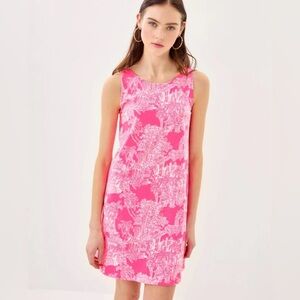Lilly Pulitzer Kristen Swing
Dress Roxie Pink Palm Beach 
Anniversary Toile